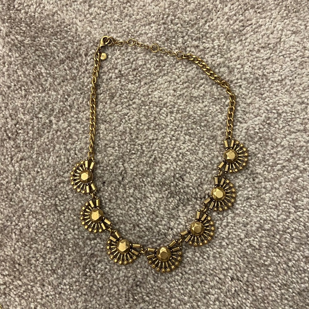 J. Crew Factory Gold Statement Necklace